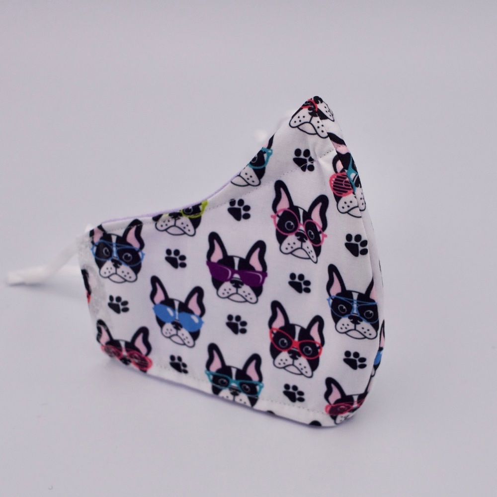 Three layered frenchie mask 😷